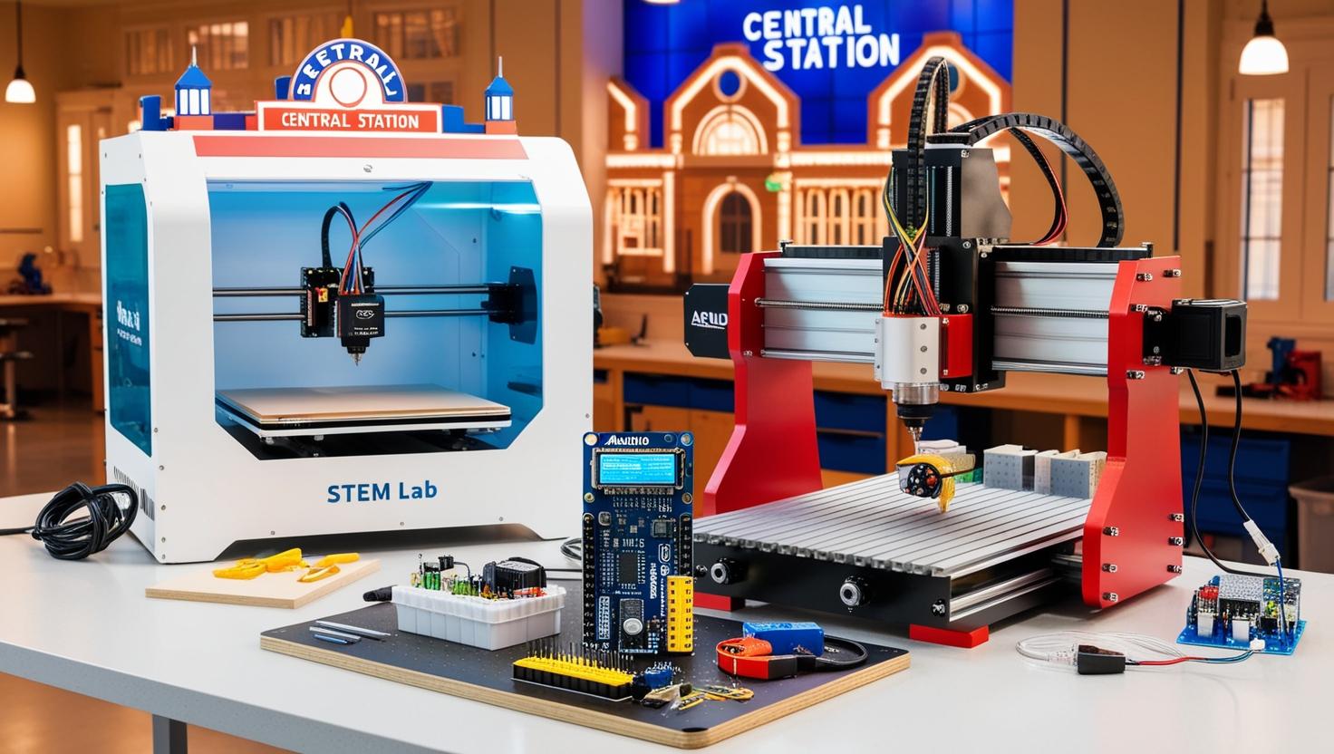 STEM Lab with CNC and 3D Printers